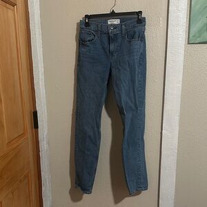Women's Straight Leg Blue Jeans